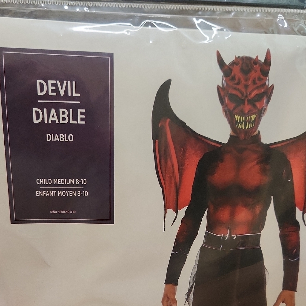 Devil Costume for Kids Red and Black